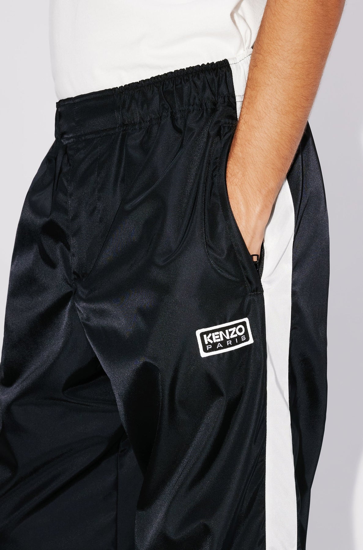 Pantalon de jogging droit Bicolor Kenzo Paris - Black
