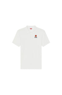 Polo slim brodé Boke Flower - White