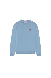 Pull brodé Boke Flower en laine - Blue