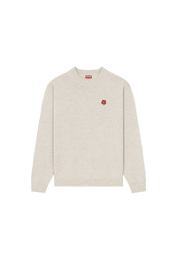 Pull brodé Boke Flower en laine - Pale Grey