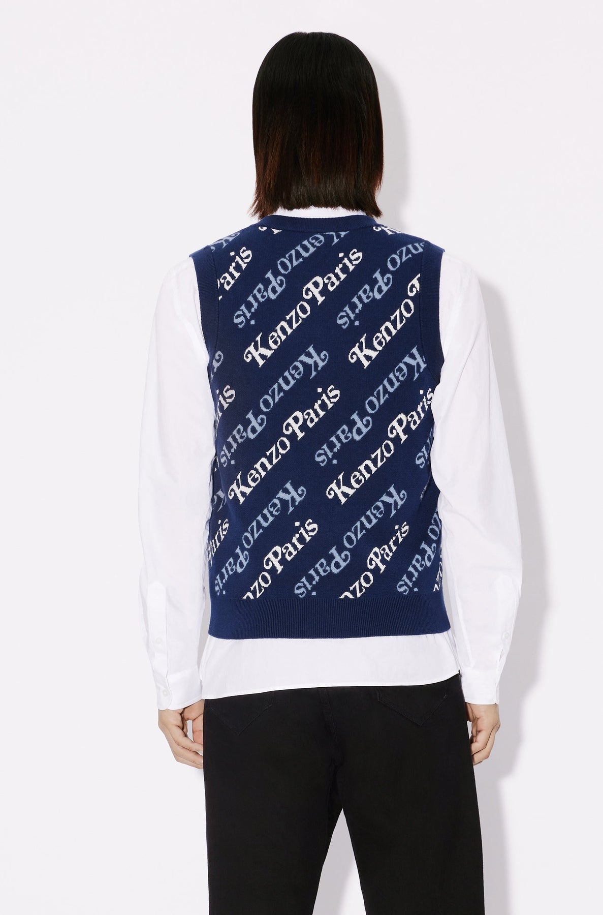 Pull sans manches Kenzo by Verdy en laine - Midnight Blue