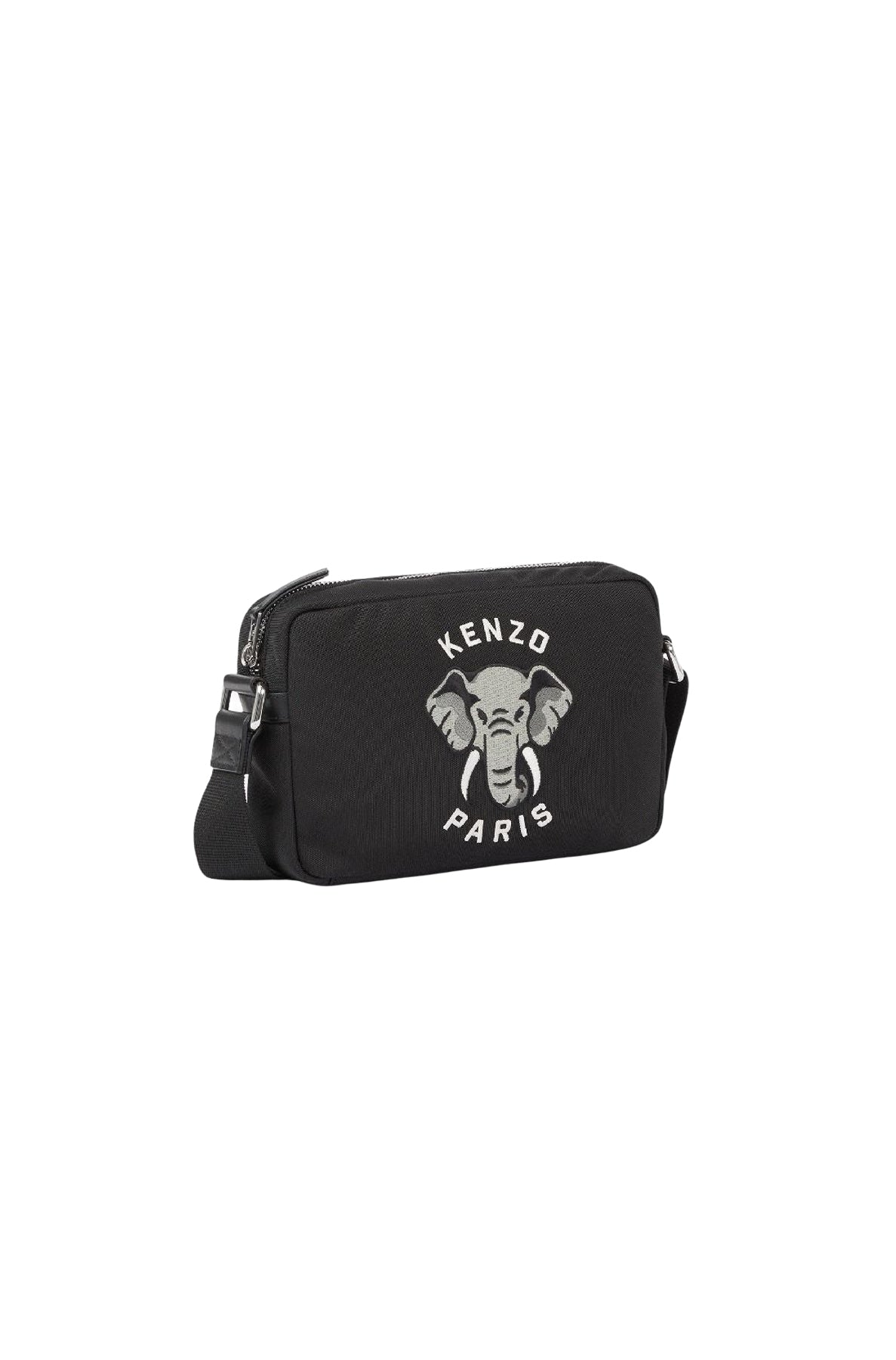 Kenzo Varsity embroidered shoulder bag - Black
