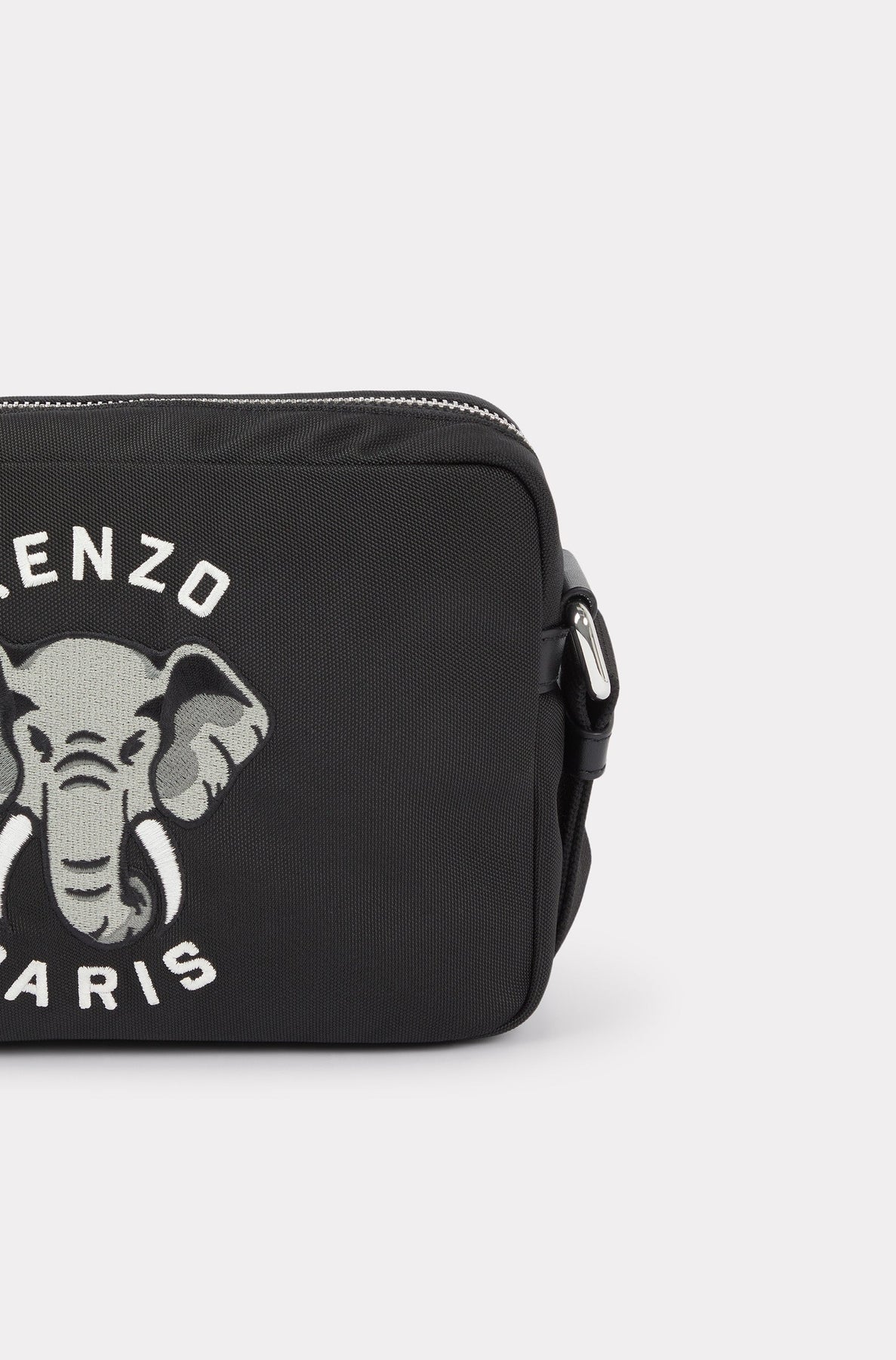 Kenzo Varsity embroidered shoulder bag - Black
