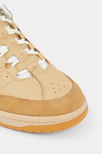 Kenzo-PXT leather trainers - Dark Camel