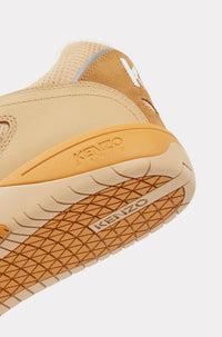 Kenzo-PXT leather trainers - Dark Camel