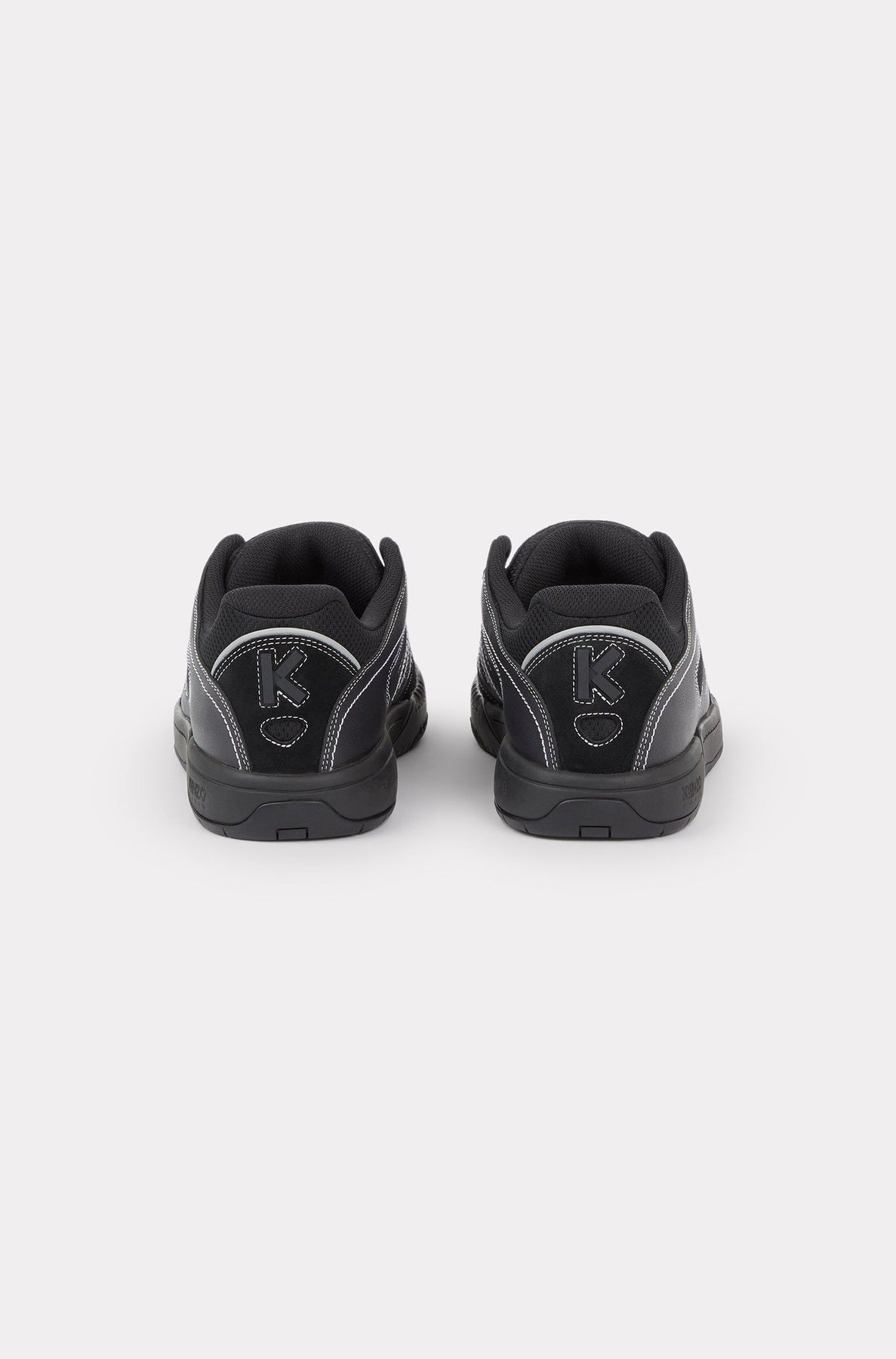Kenzo-Pxt leather trainers - Black