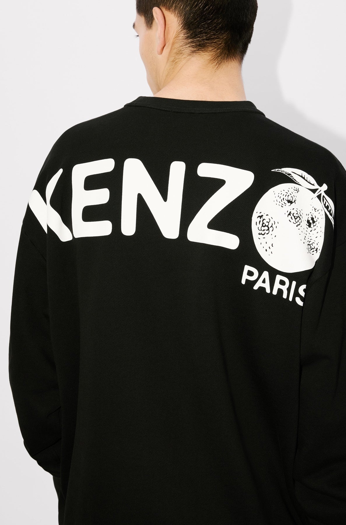Sweatshirt oversize Kenzo Orange - Black