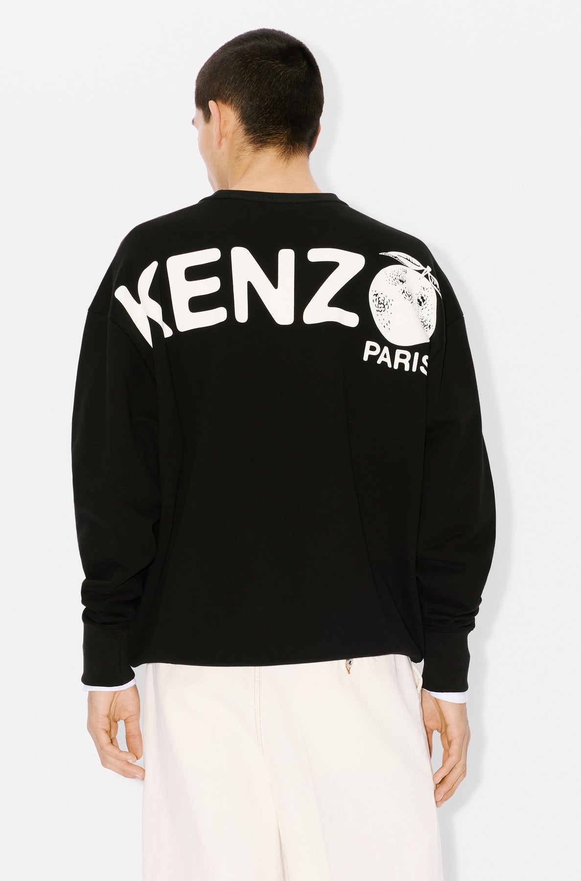 Sweatshirt oversize Kenzo Orange - Black