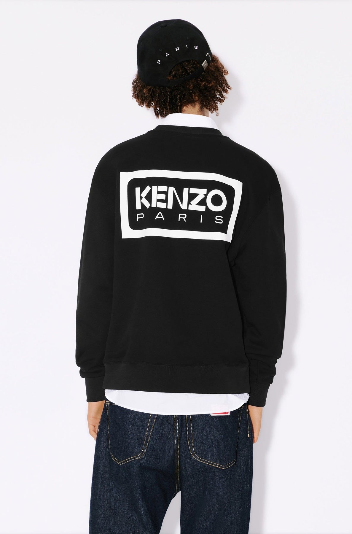 Sweatshirt brodé Bicolor Kenzo Paris - Black