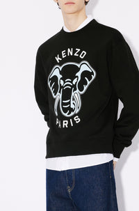 Sweatshirt brodé Kenzo Elephant - Black