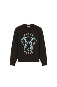 Sweatshirt brodé Kenzo Elephant - Black