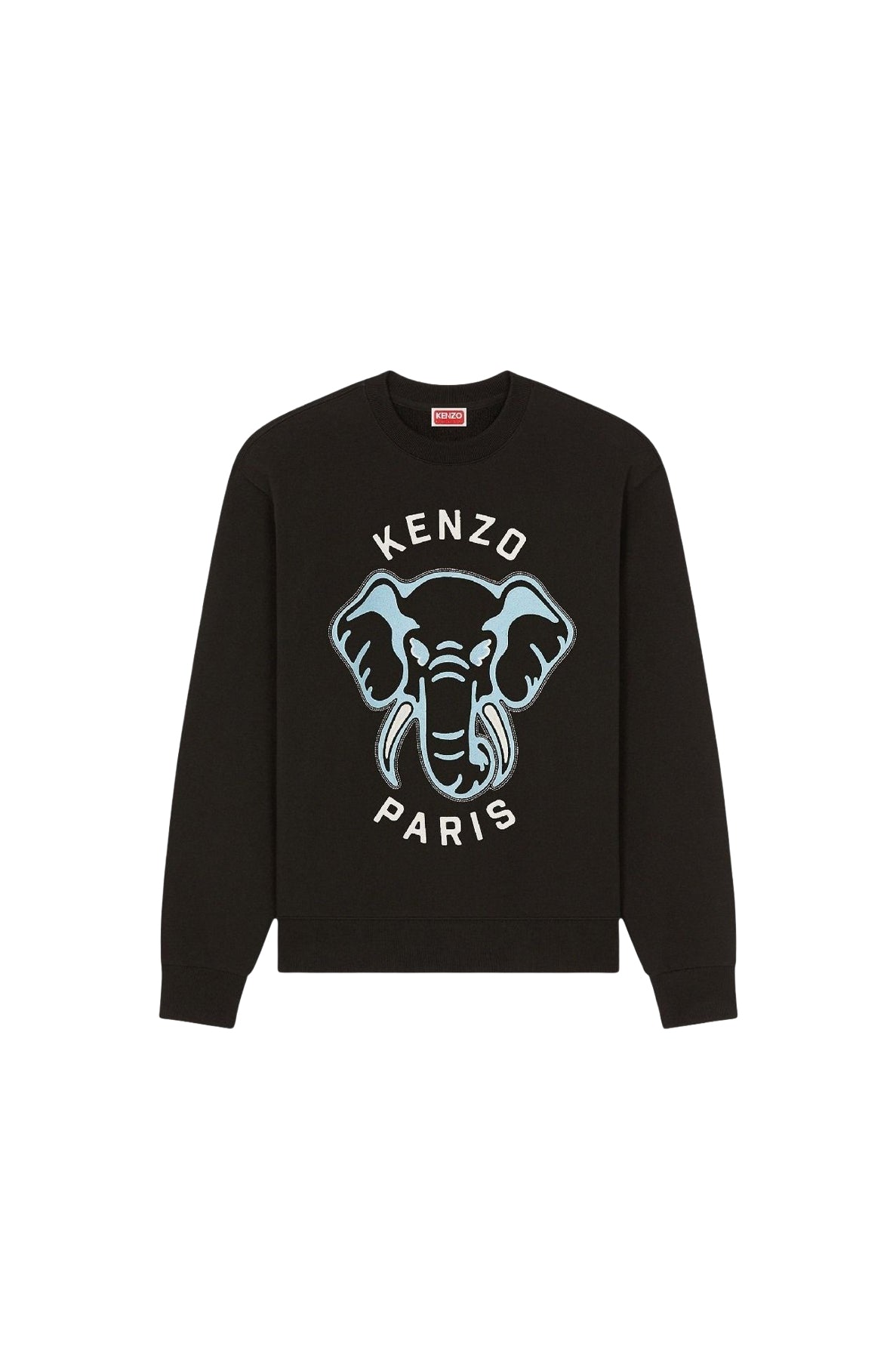 Sweatshirt brodé Kenzo Elephant - Black