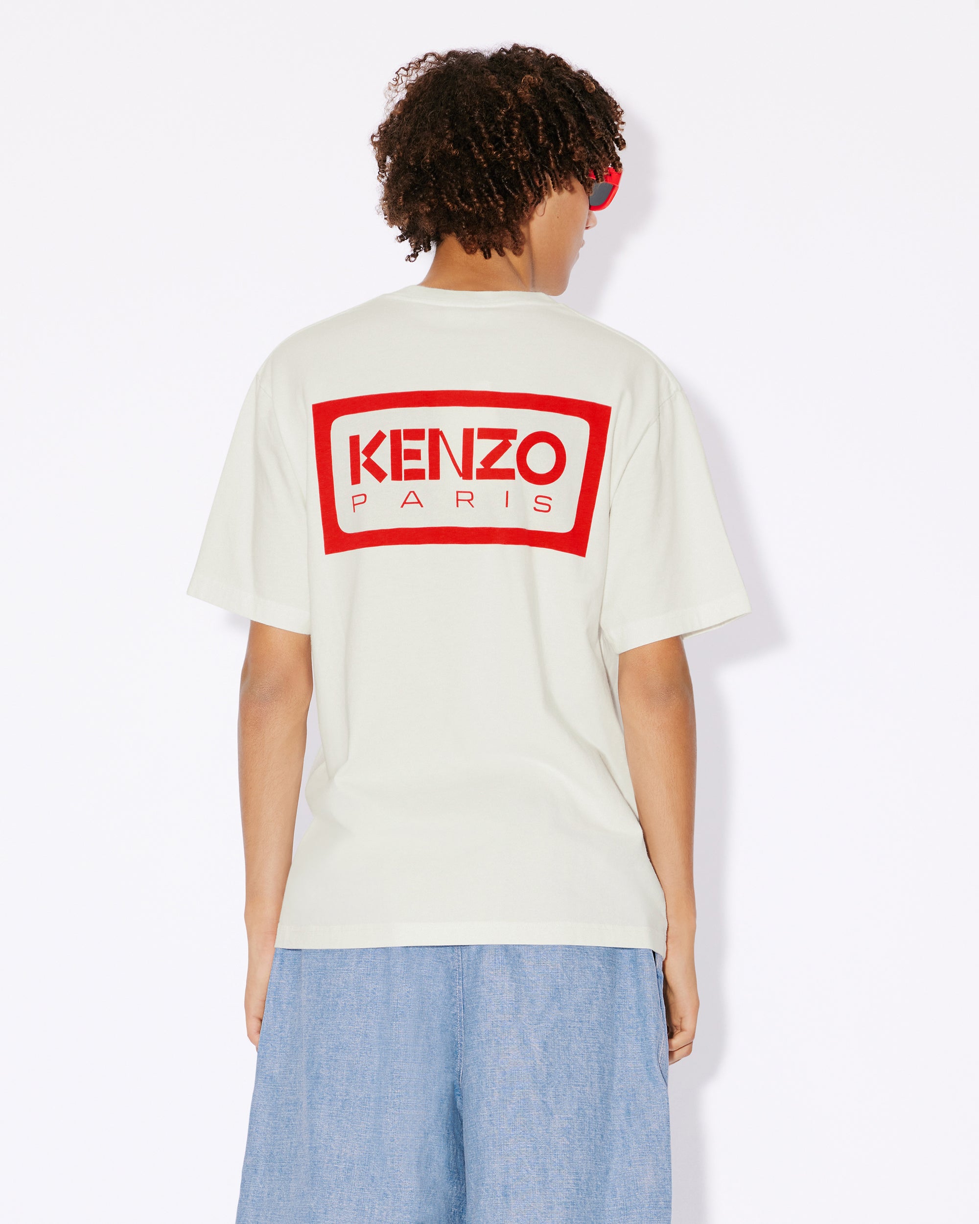 T-shirt brodé "Bicolor Kenzo Paris" - Off White