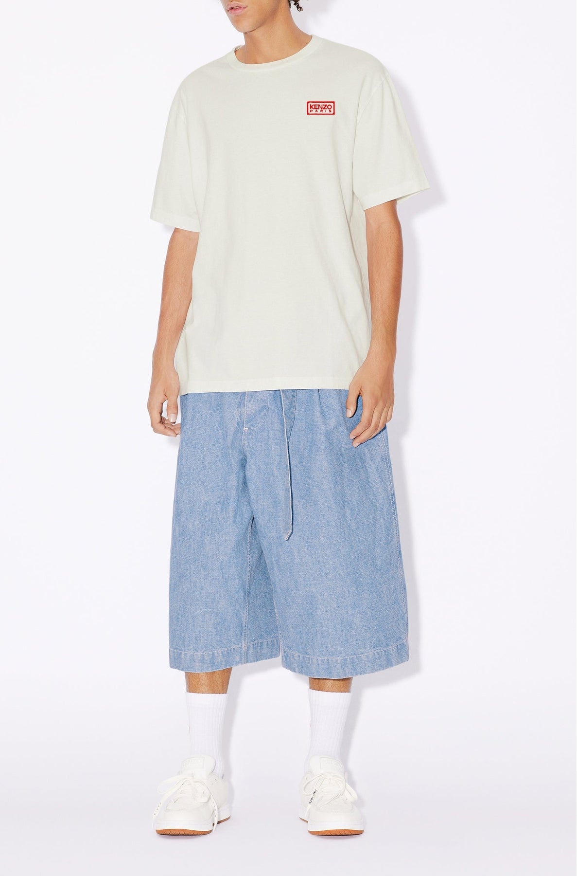 T-shirt brodé "Bicolor Kenzo Paris" - Off White