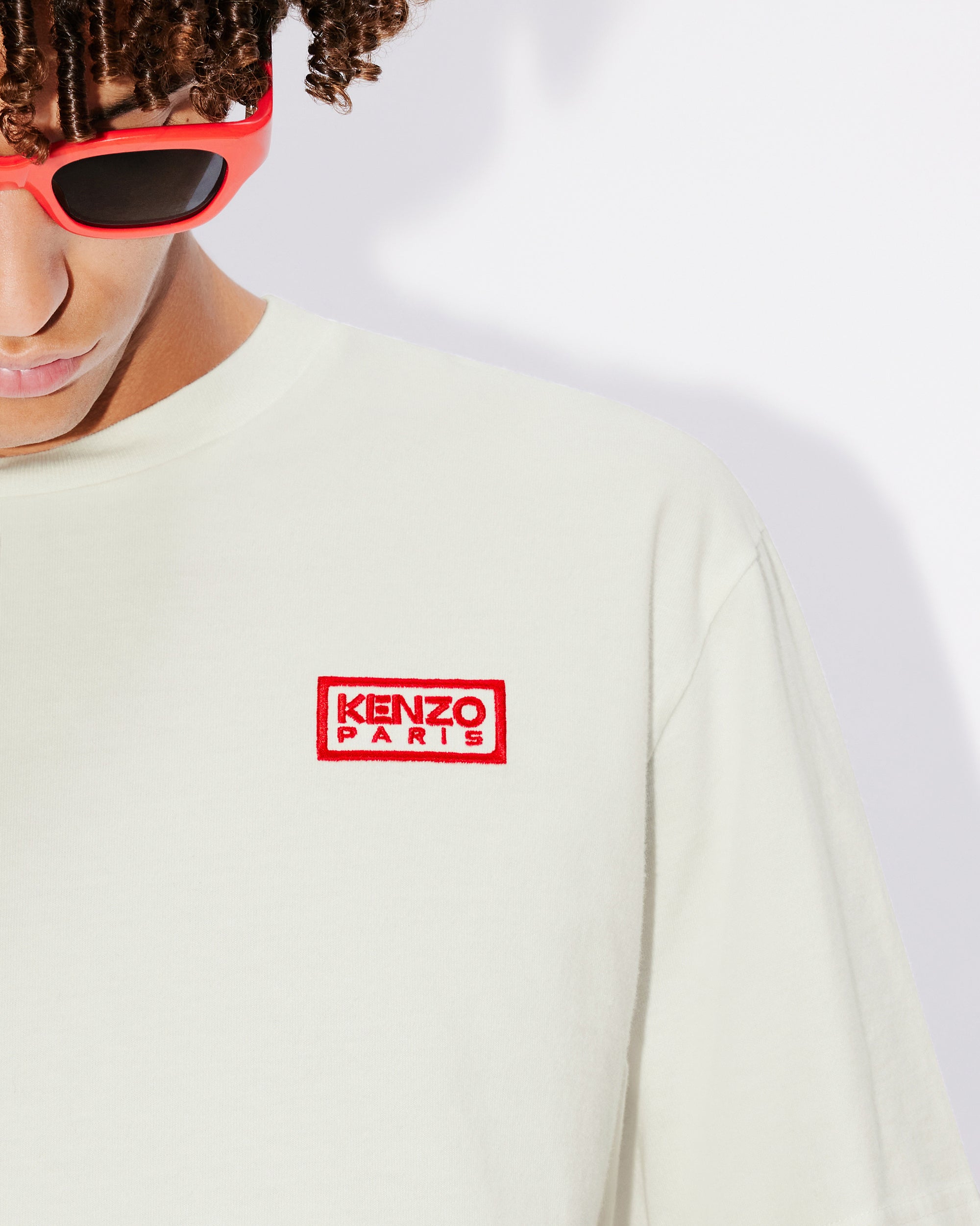 T-shirt brodé "Bicolor Kenzo Paris" - Off White