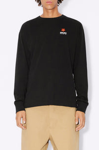 T-shirt à manches longues brodé Boke Flower - Black