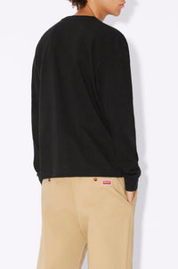 T-shirt à manches longues brodé Boke Flower - Black