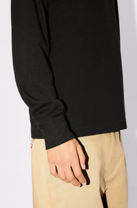 T-shirt à manches longues brodé Boke Flower - Black