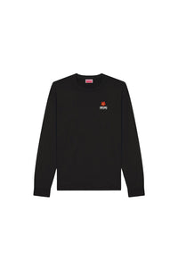 T-shirt à manches longues brodé Boke Flower - Black