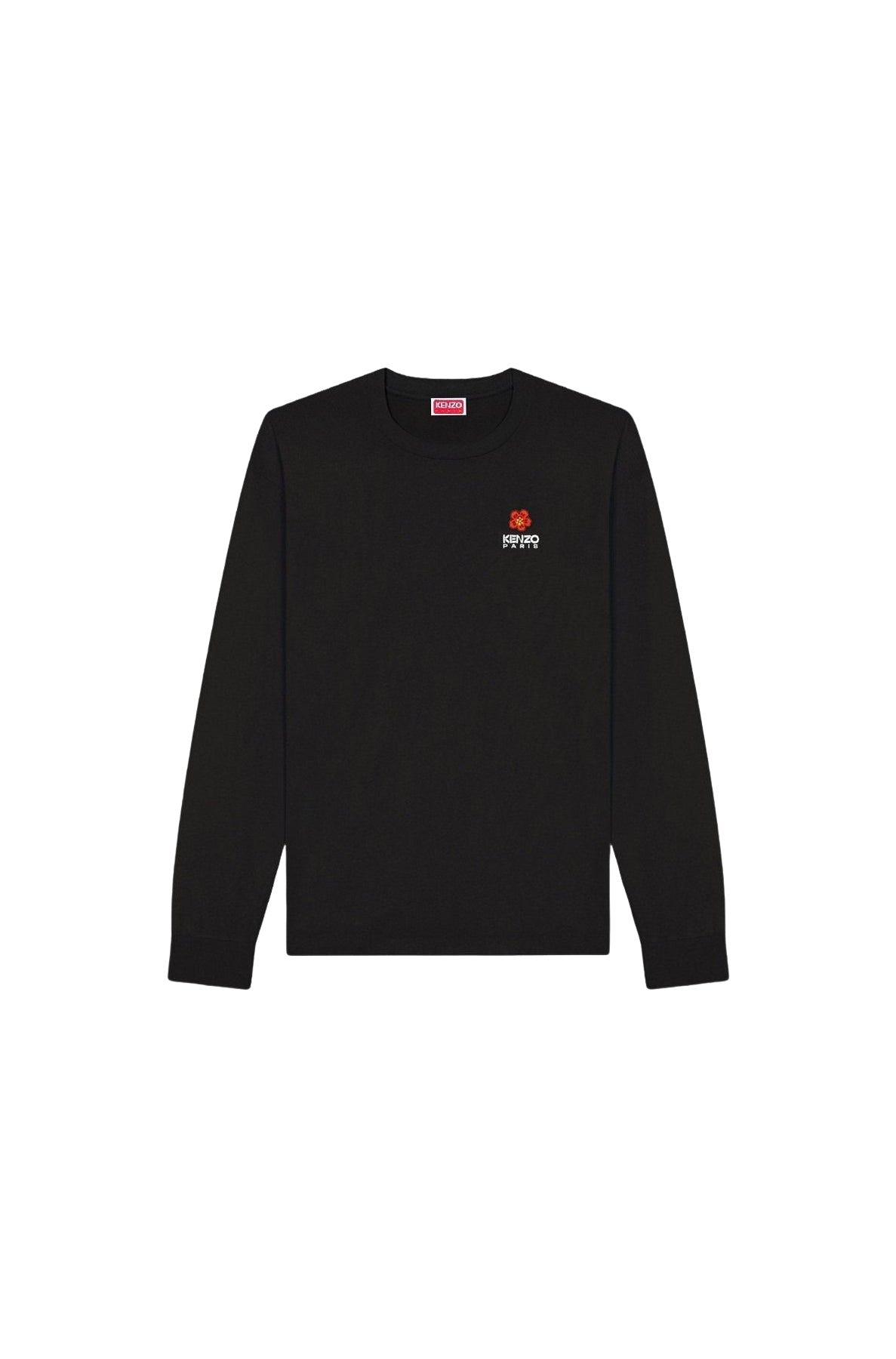 T-shirt à manches longues brodé Boke Flower - Black