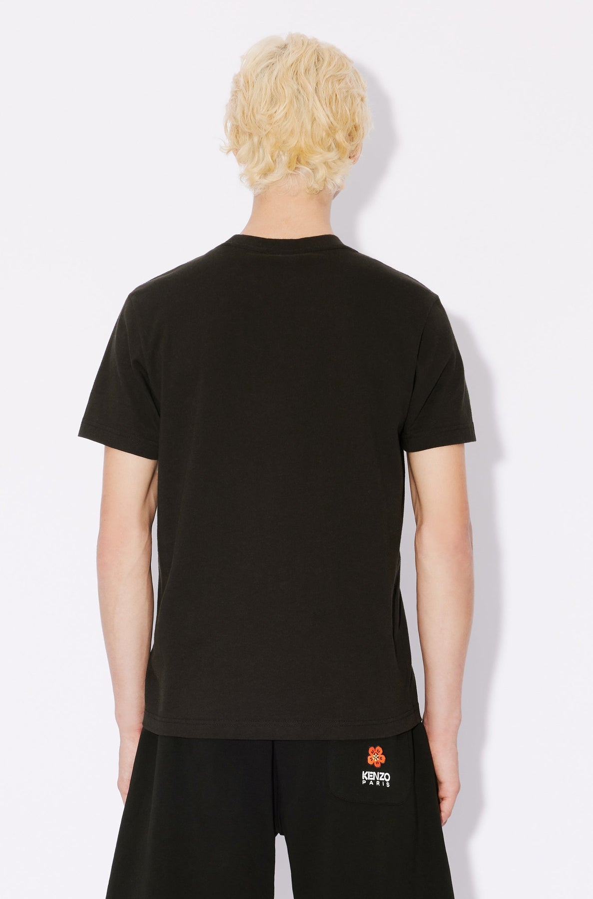 T-shirt slim brodé Kenzo Drawn Varsity - Black