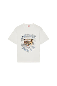 T-shirt oversize Kenzo Drawn Varsity - Off White