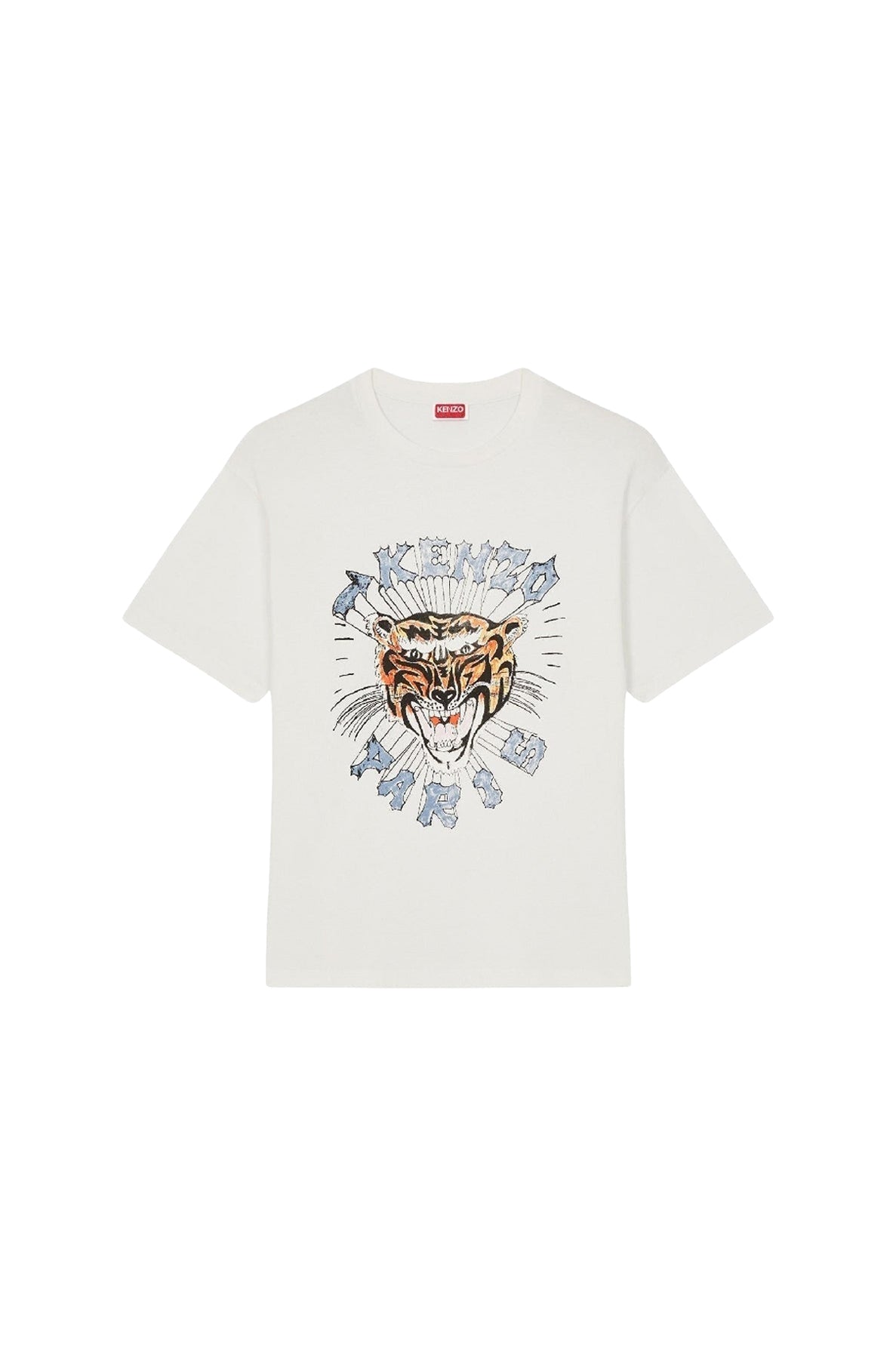 T-shirt oversize Kenzo Drawn Varsity - Off White