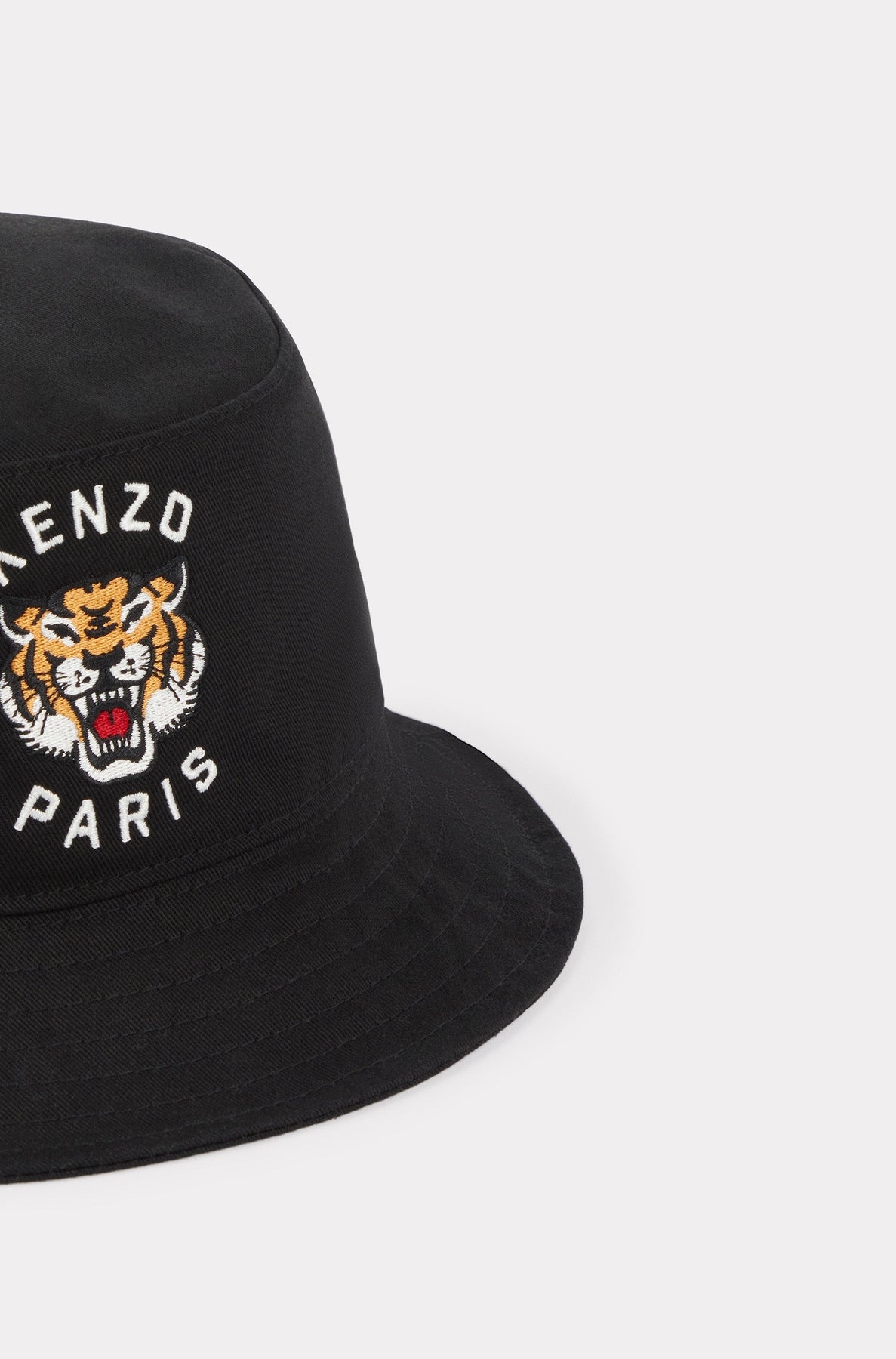 Embroidered Kenzo Varsity Bob - Black