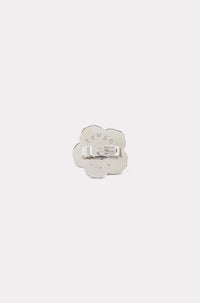 Brass Boke Flower ring - Medium Red