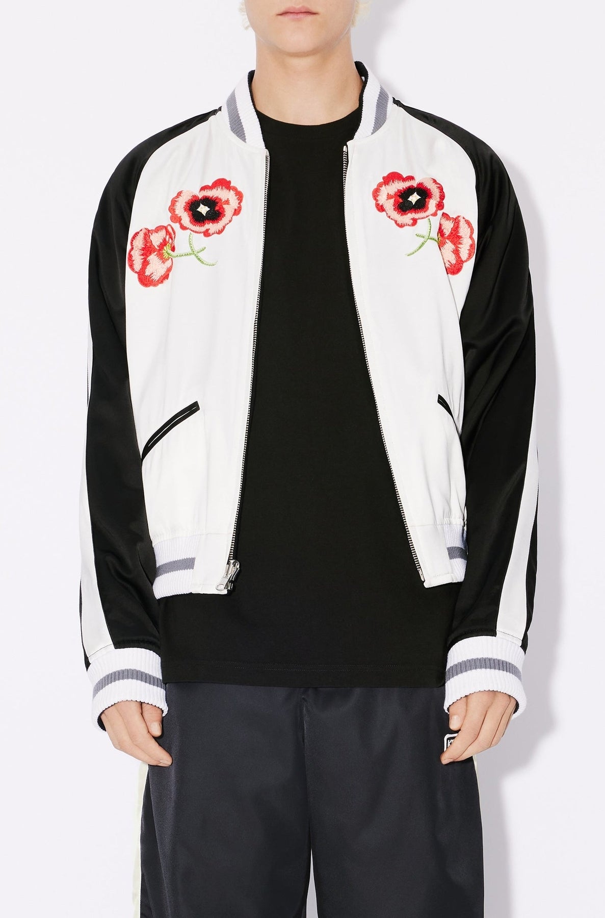 Veste réversible brodée Kenzo Éléphant en laine - Black