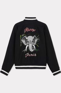 Veste réversible brodée Kenzo Éléphant en laine - Black