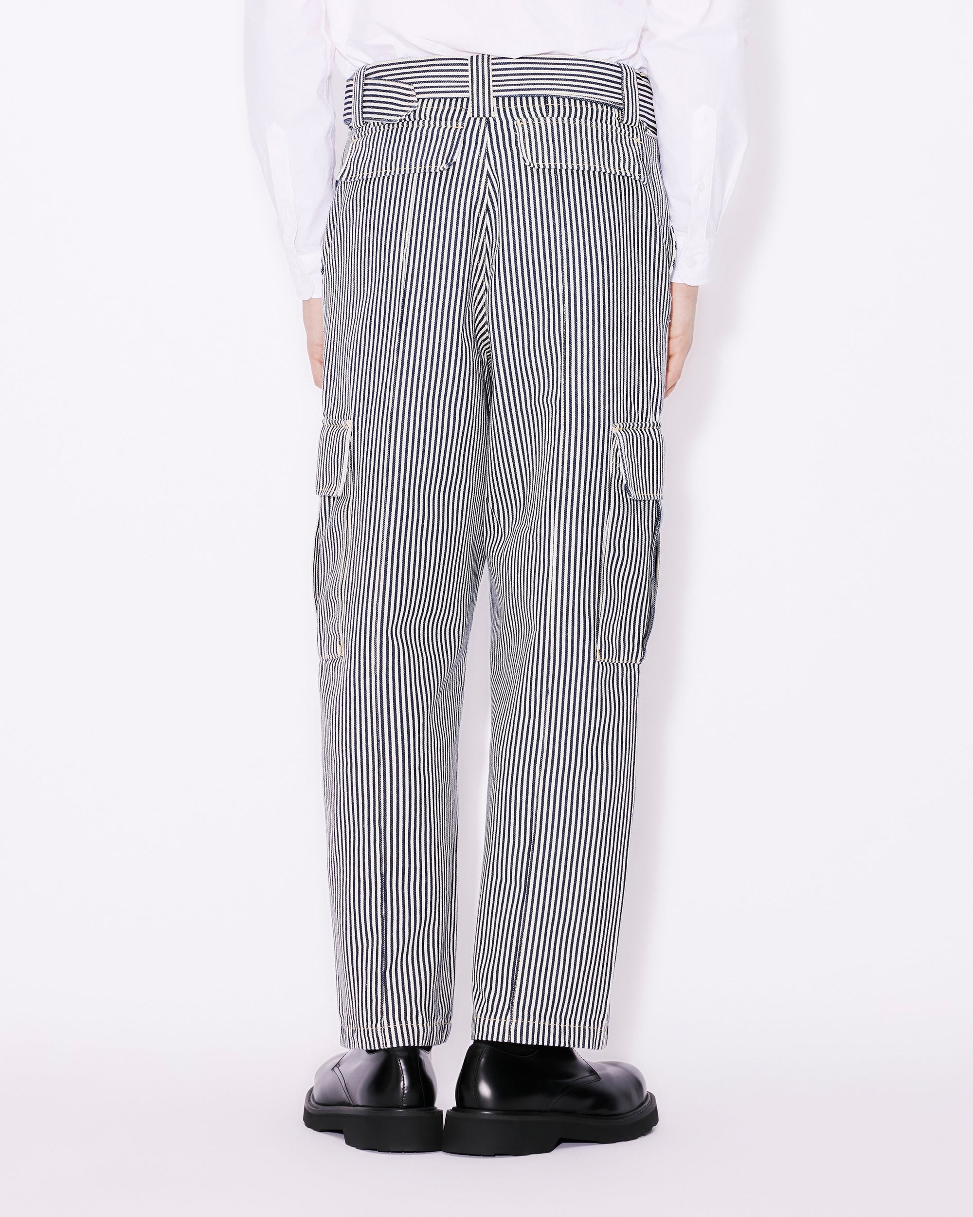 Striped Army Straight Jeans