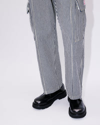 Striped Army Straight Jeans