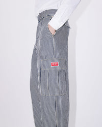 Striped Army Straight Jeans