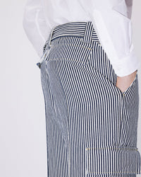 Striped Army Straight Jeans