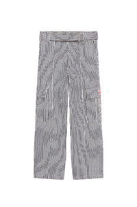 Striped Army Straight Jeans