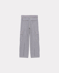 Striped Army Straight Jeans