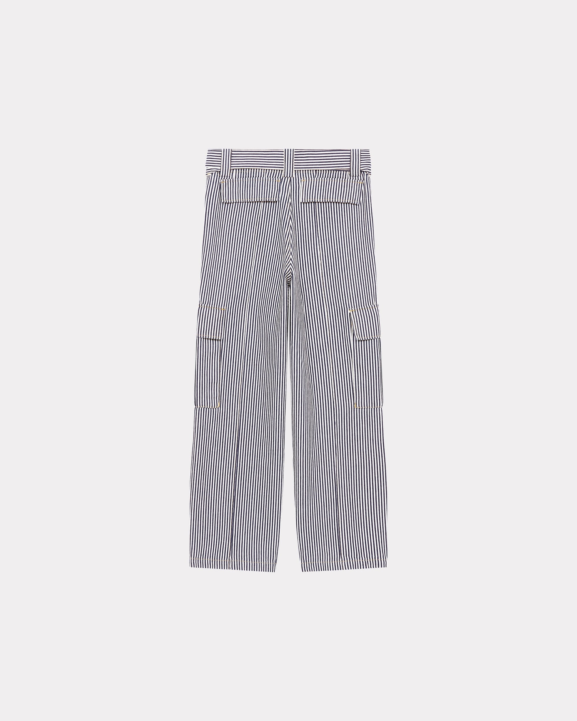 Striped Army Straight Jeans