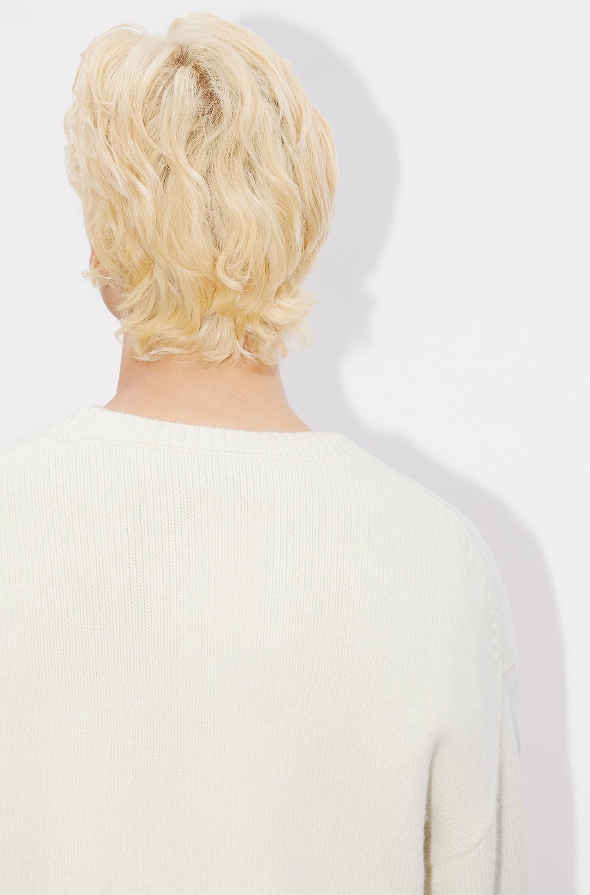 Pull brodé Kenzo Drawn Varsity en laine - Off White