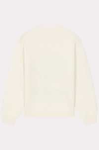 Pull brodé Kenzo Drawn Varsity en laine - Off White