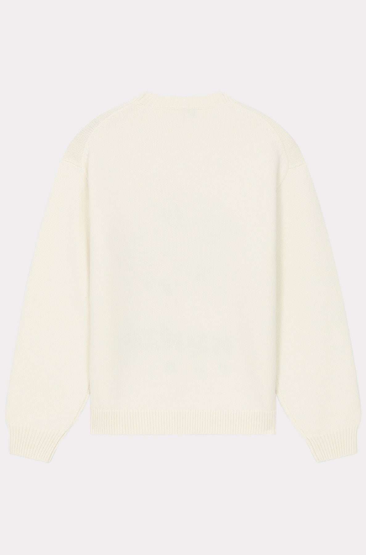 Pull brodé Kenzo Drawn Varsity en laine - Off White
