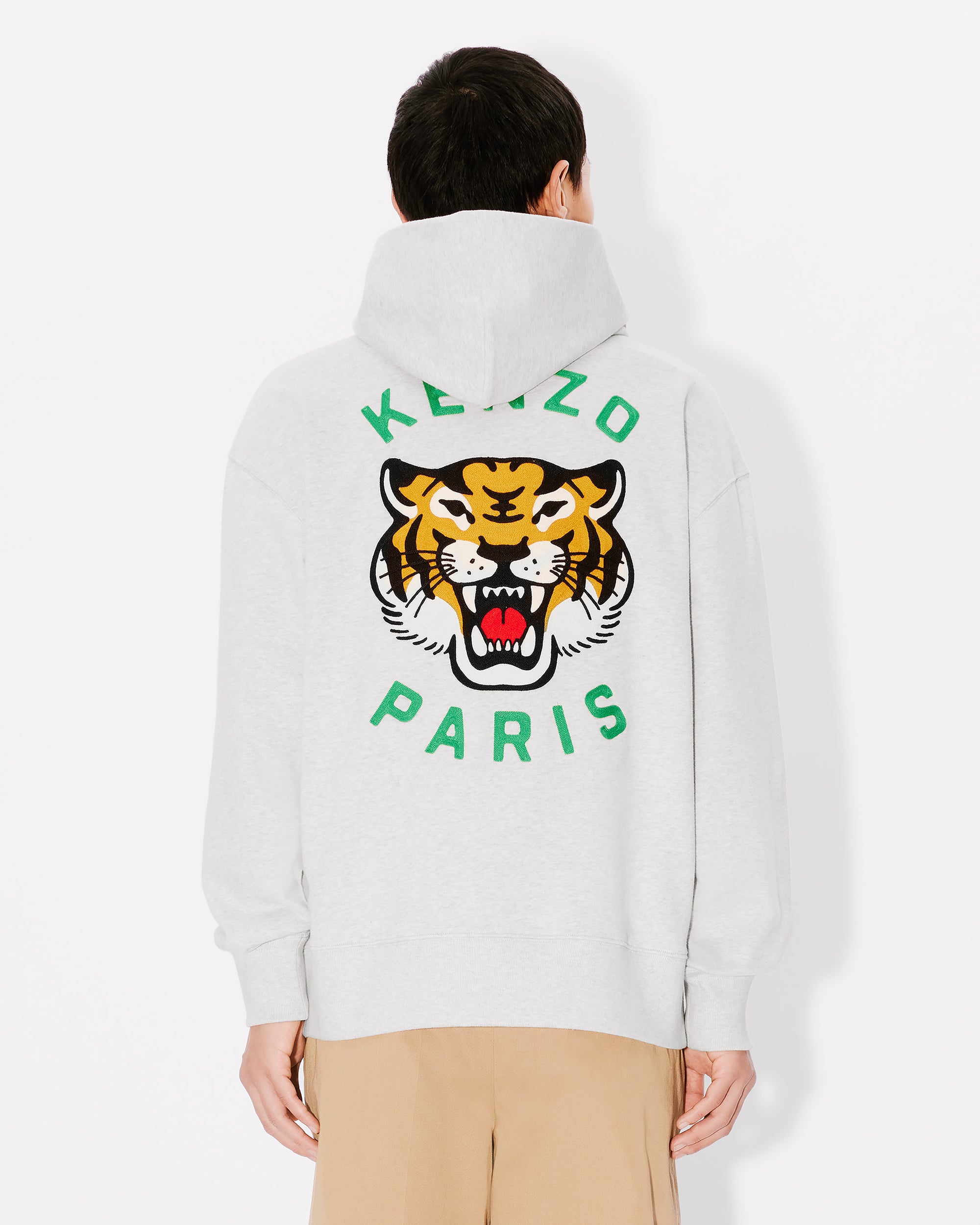 Lucky Tiger Oversize Emb. Hood