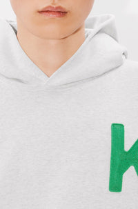 Sweatshirt oversize brodé Lucky Tiger - Pale Grey