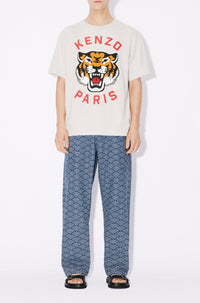 Lucky Tiger oversize T-shirt - Pale Grey