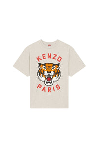 Lucky Tiger oversize T-shirt - Pale Grey