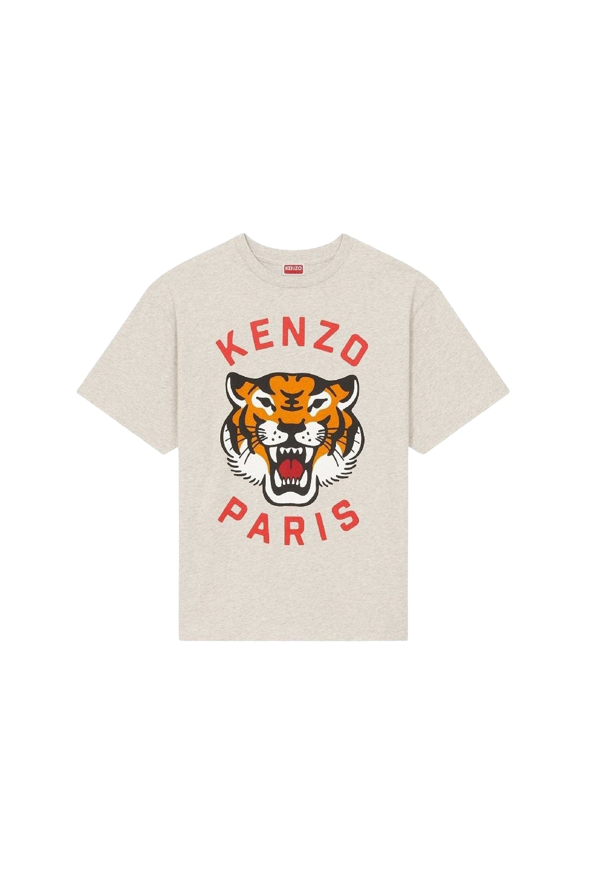 Lucky Tiger oversize T-shirt - Pale Grey