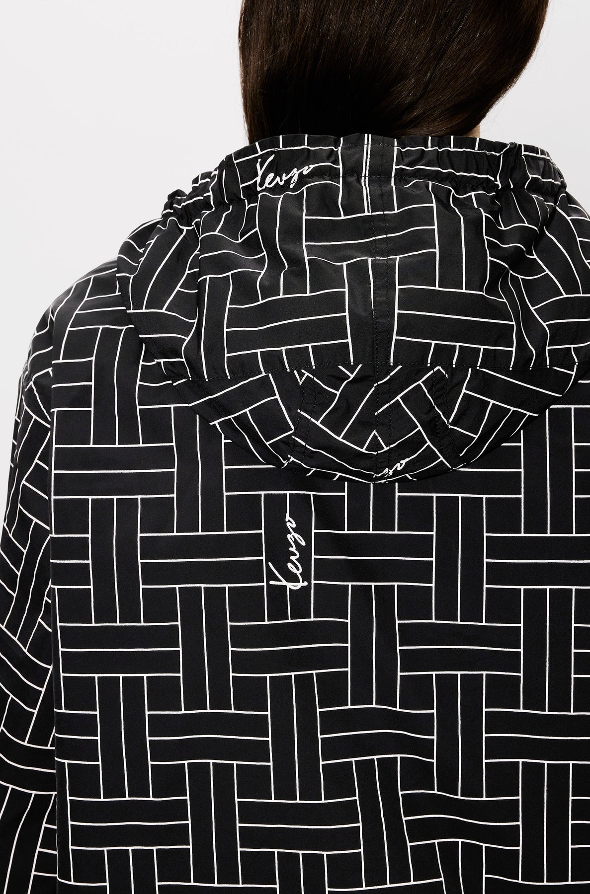 Kenzo Weave short windbreaker - Black