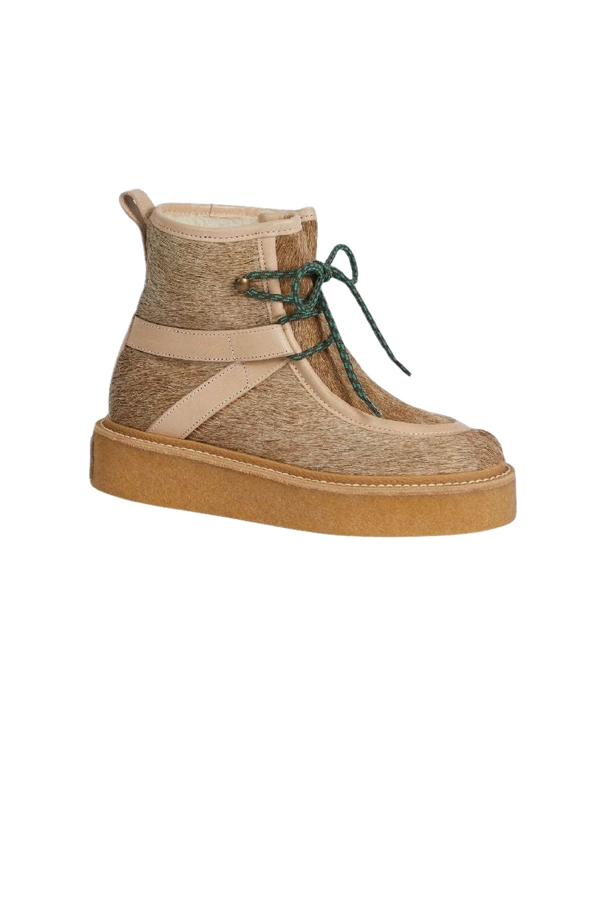 Kenzo Yuki ankle boots in leather - Beige