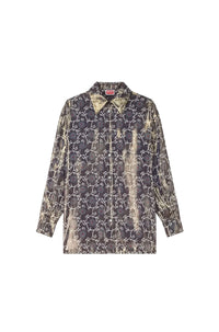 Oversized shirt Kenzo Marguerite - Blue Black