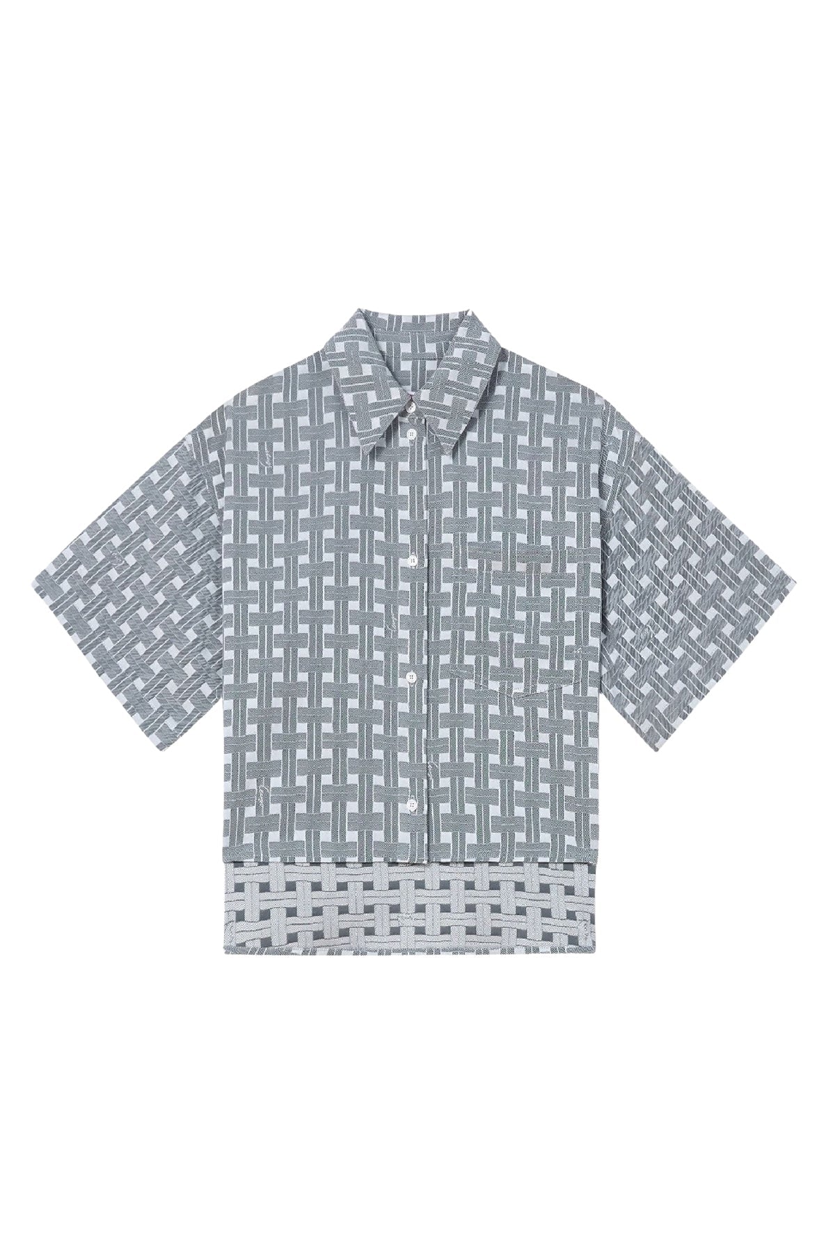 Weave Cropped Shirt /// LVMH